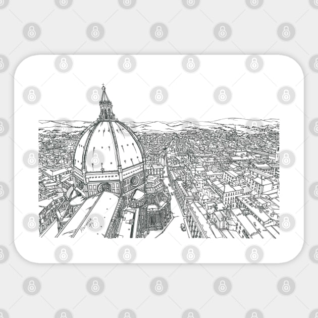 Florence Sticker by valery in the gallery